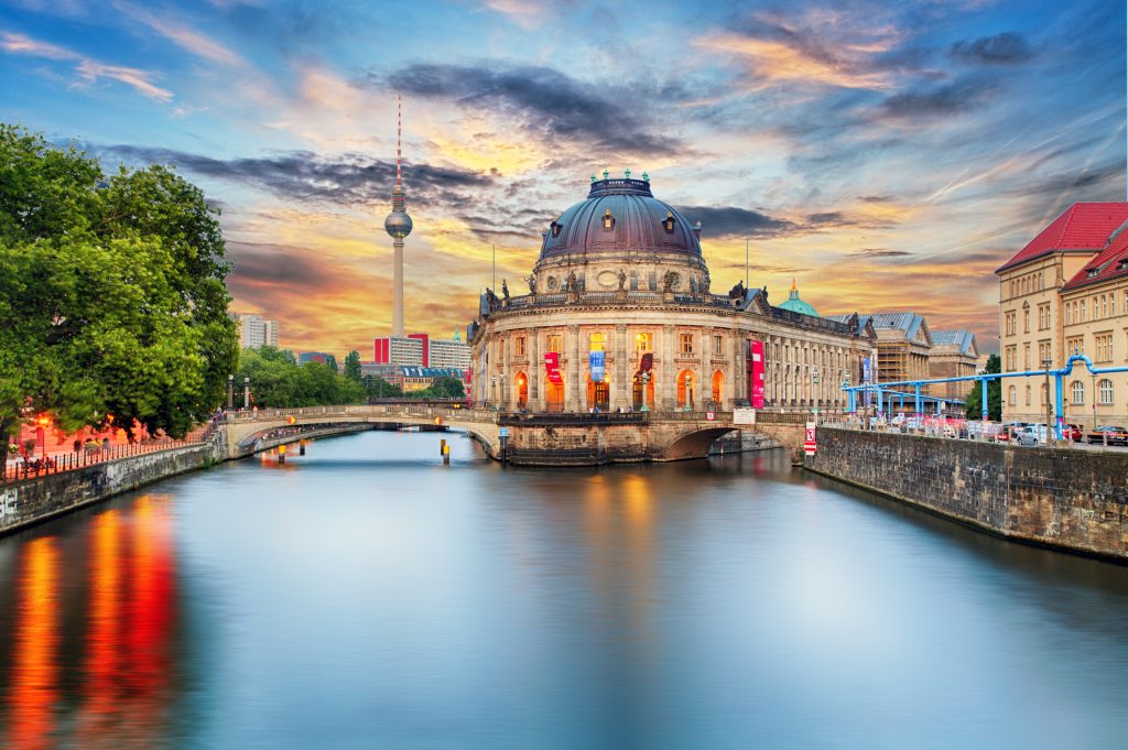 Museum island on Spree river in center Berlin, Germany